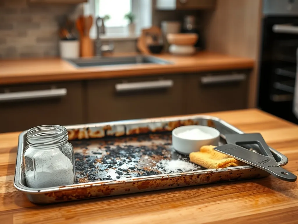 Jak wyczyścić bardzo brudną blachę z piekarnika?